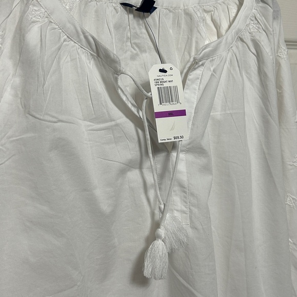 NWT 2XL Nautica Peasant Blouse - Picture 4 of 4